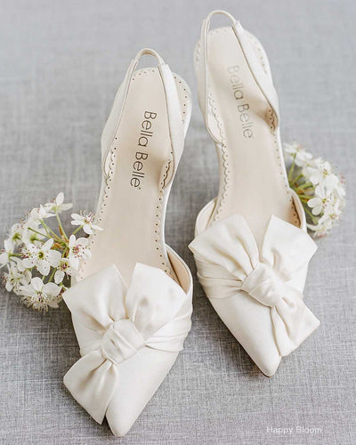 bow wedding shoes