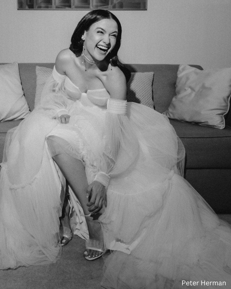 tulle wedding dress