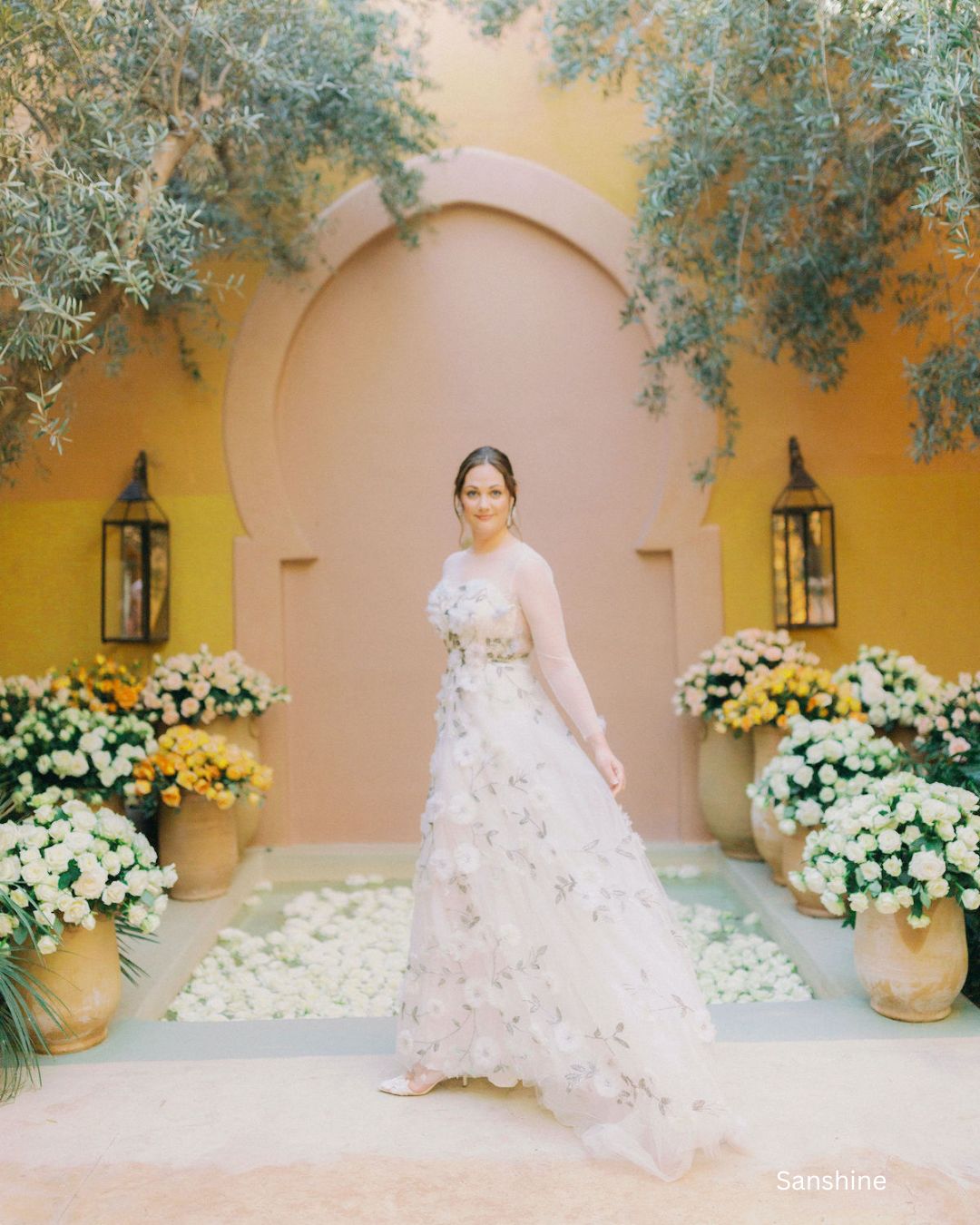 voile wedding dress