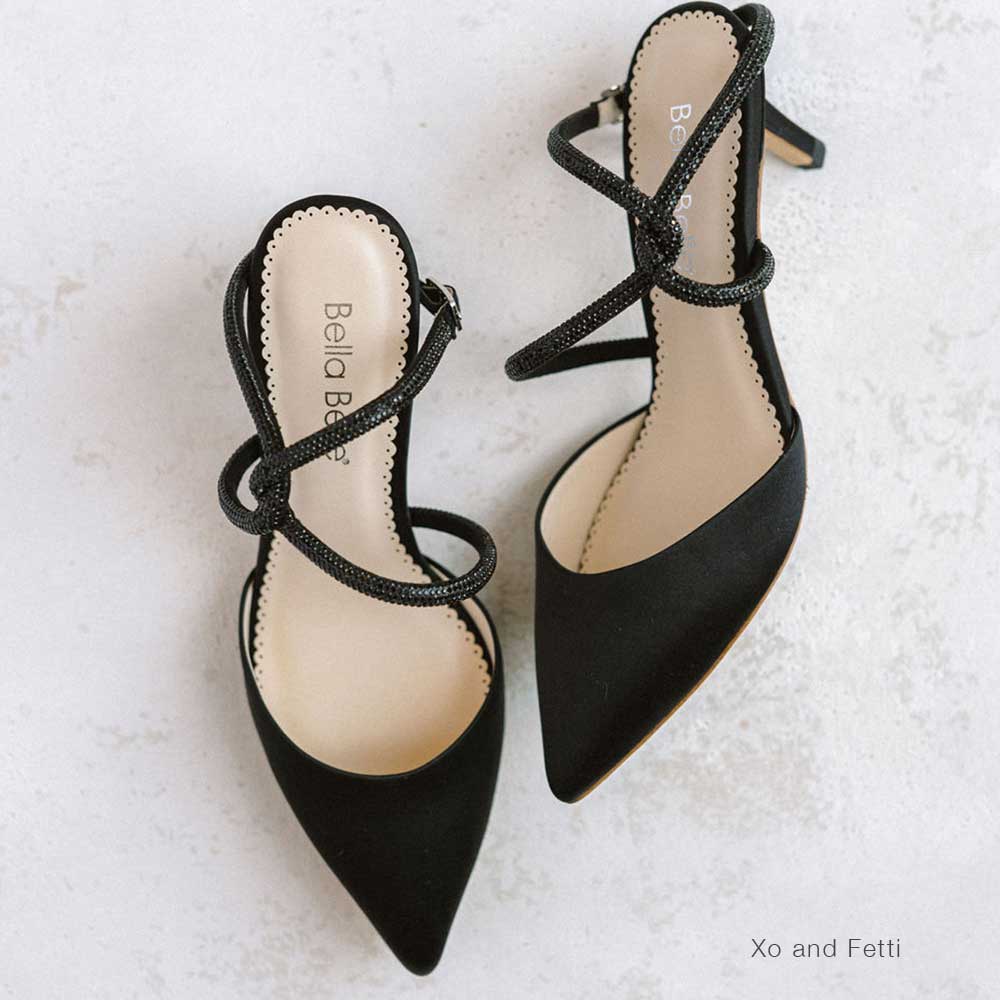 Black Leather-Look Strappy Stiletto Kitten Heel Sandals | New Look