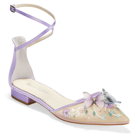 Bella Belle Everly Lavender Garden Party Butterfly Flats 2