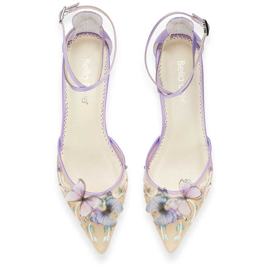 Bella Belle Everly Lavender Garden Party Butterfly Flats 2