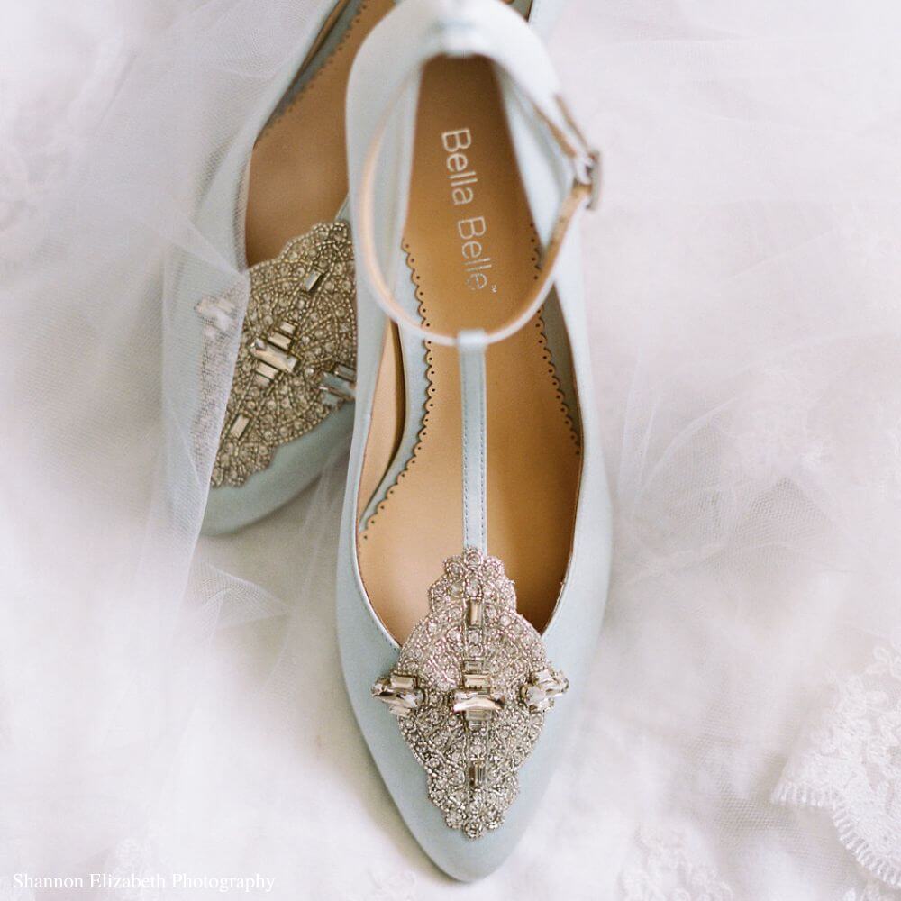Bella Belle Shoes Annalise Something Blue Art Deco Wedding Shoes