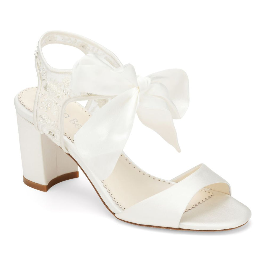 Bella Belle Shoes Camila Block Heel Open-toe Wedding Shoe