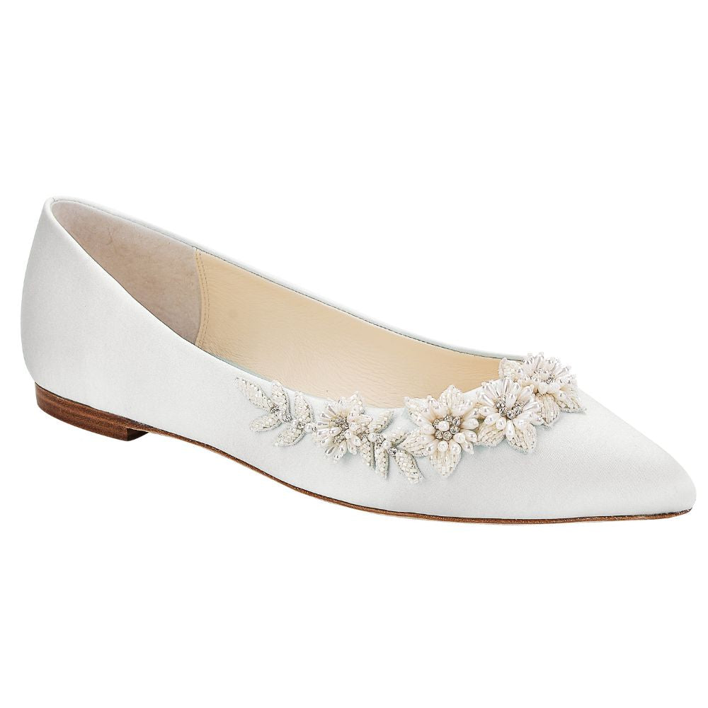 Bella Belle Shoes Daisy Ivory Wedding Shoes Flats Ivory Flats