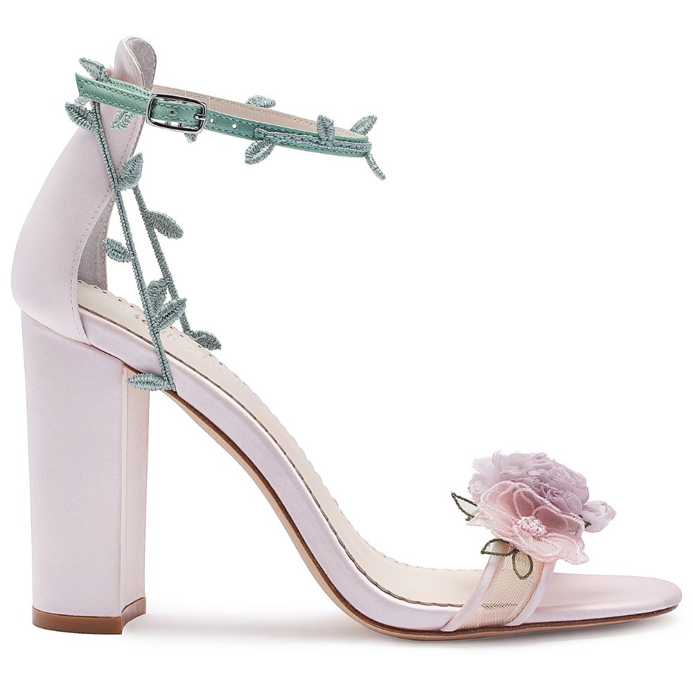 Women Rose Flower High heels Stilettos Wrap Strappy Sandals party Peep Toe  Shoes | eBay