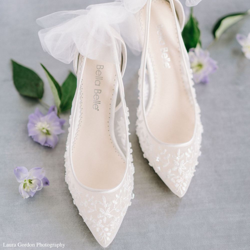 21 Lace Wedding Shoes That'll Get You Down the Aisle in Style