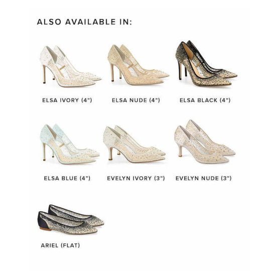 Ivory 3 inch wedding shoes Clearance