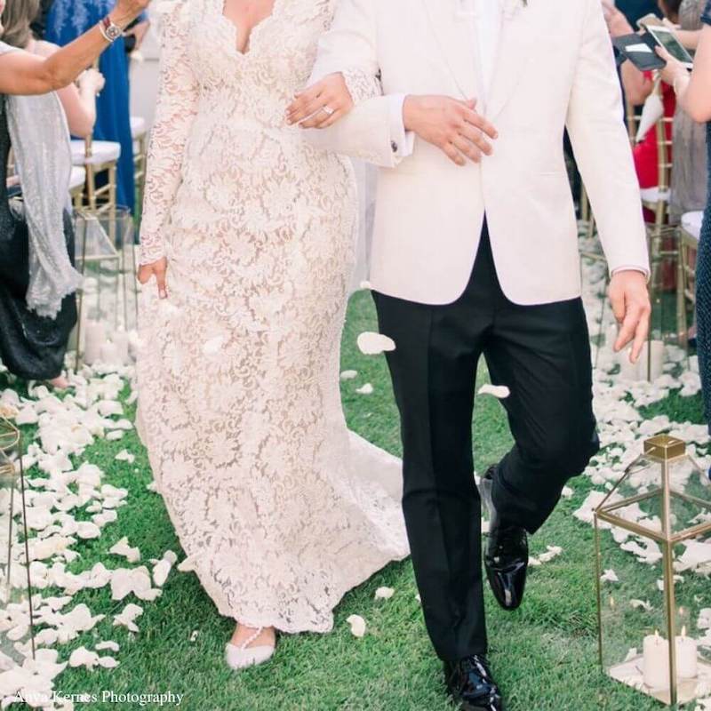 Bella Belle Shoes Lulu Luminous Pearls and Crystal Ivory Silk Bow Wedding Flats