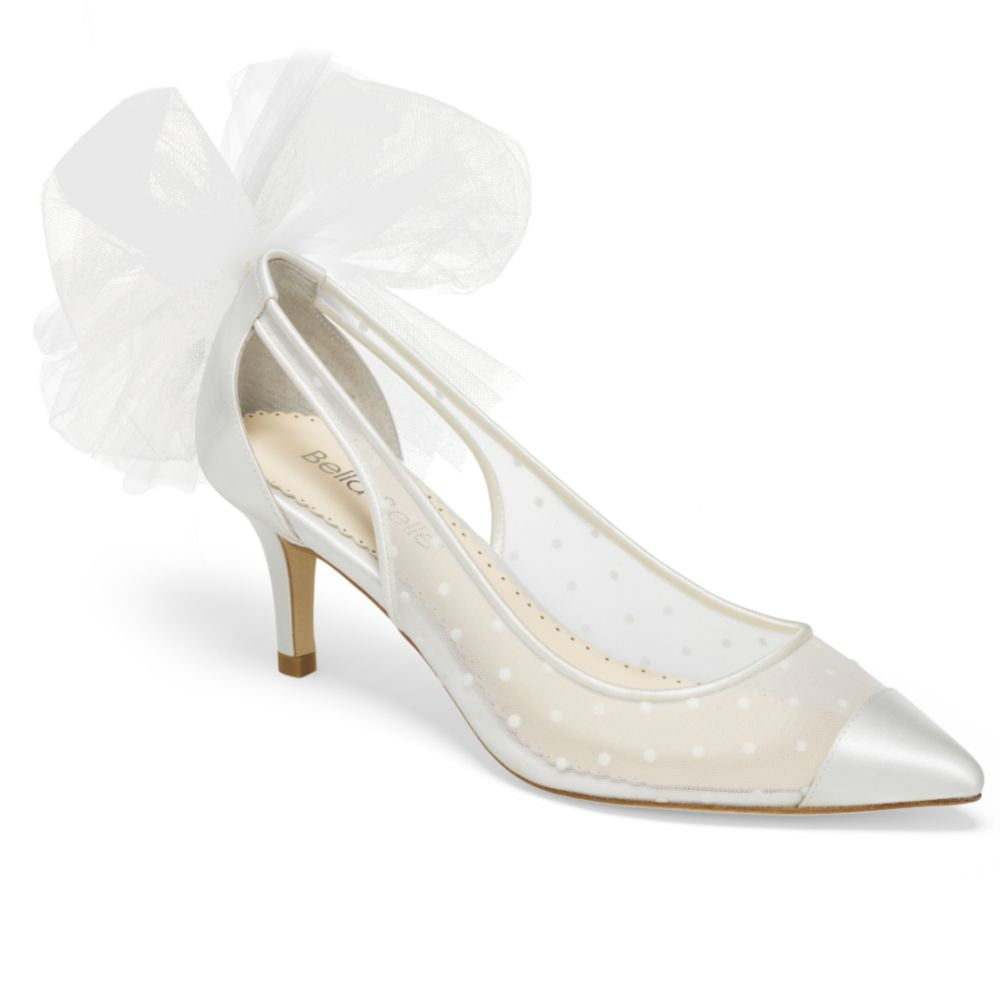 Off white low heel shoes Clearance