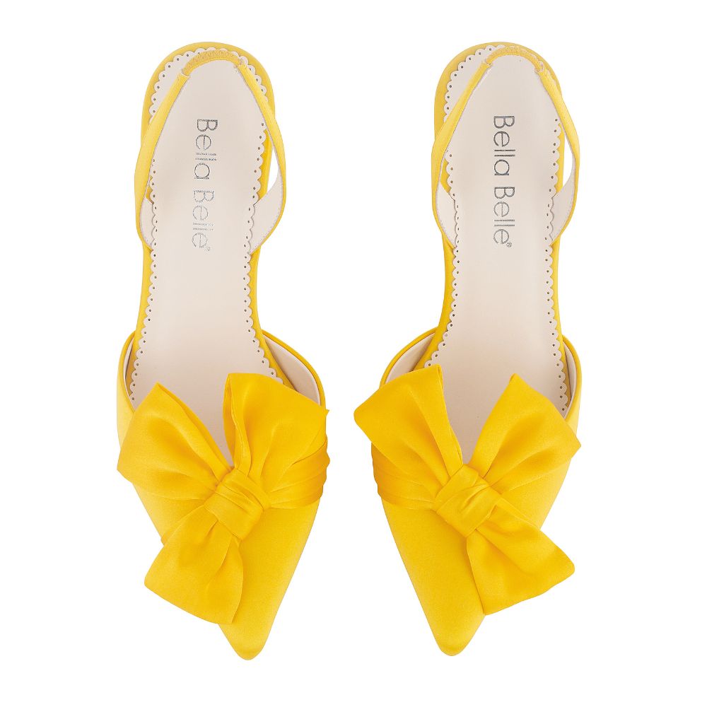 Kesitin Womens Anti-Slip Pointed Toe Heels Formal Fashion Kitten Heel Pump  Yellow 5 - Walmart.com