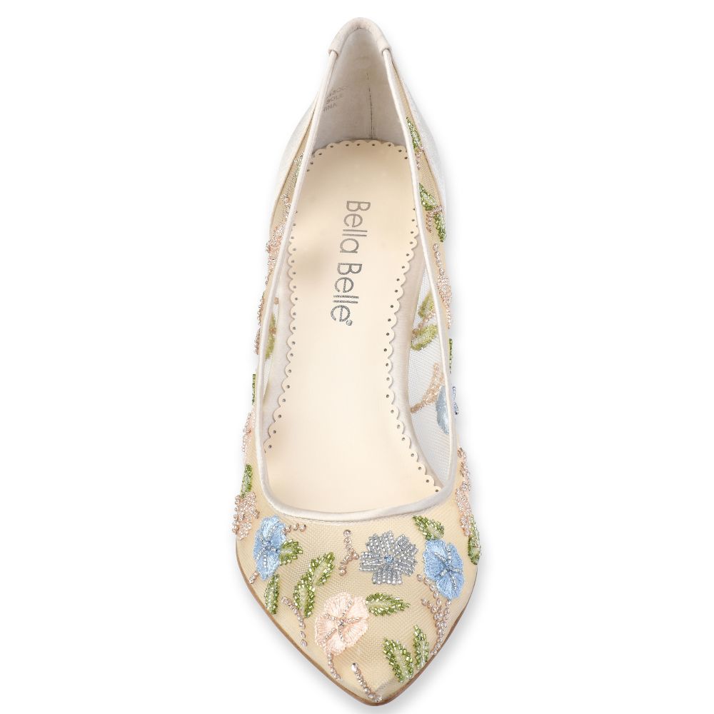 High Heel Wedding Shoes Flower | White Flower Pumps High Heels - Women  White Patent - Aliexpress