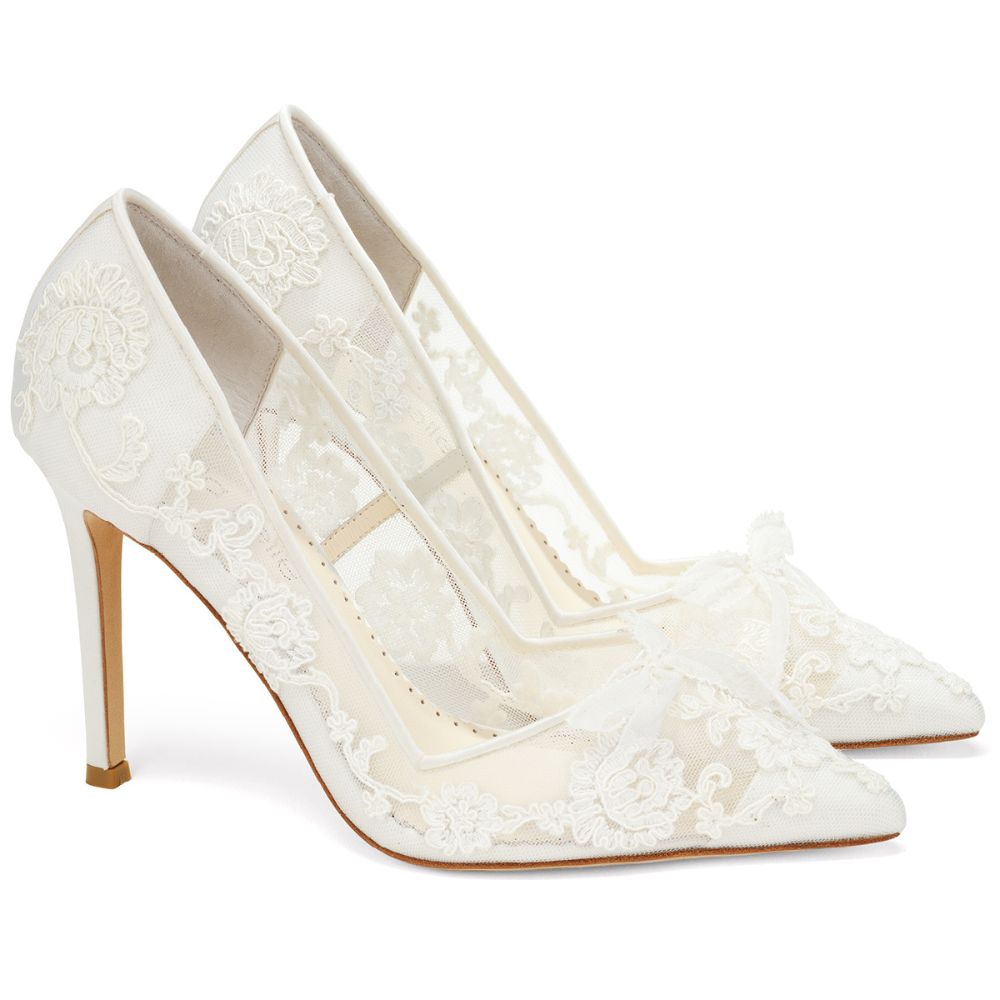 Sophia Wedding Lace Pump Heels